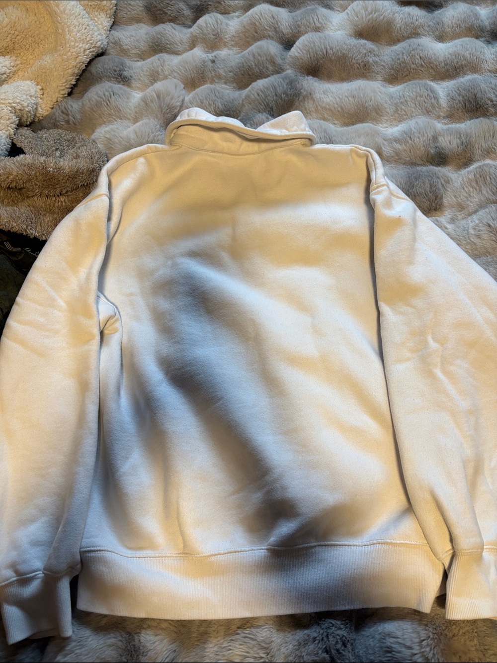 TNA White Polo-Neck Pullover Sweatshirt - Picture 6 of 7